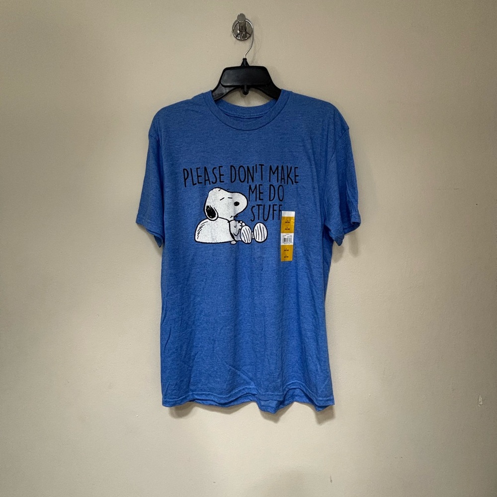Blue Snoopy Graphic T-Shirt